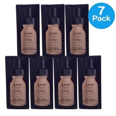 NYX Total Control Pro Drop Foundation Light Pale 0.43 oz 7 Pack New