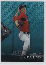 2014 Bowman Platinum Chrome Prospects Japan Fractor 29/35 Henry Owens 2l4