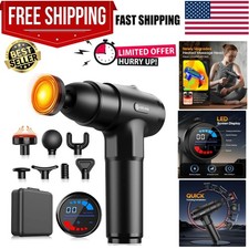 Massage Gun with Heat Deep Tissue Back Massager Neck Massager for Pain Relief...