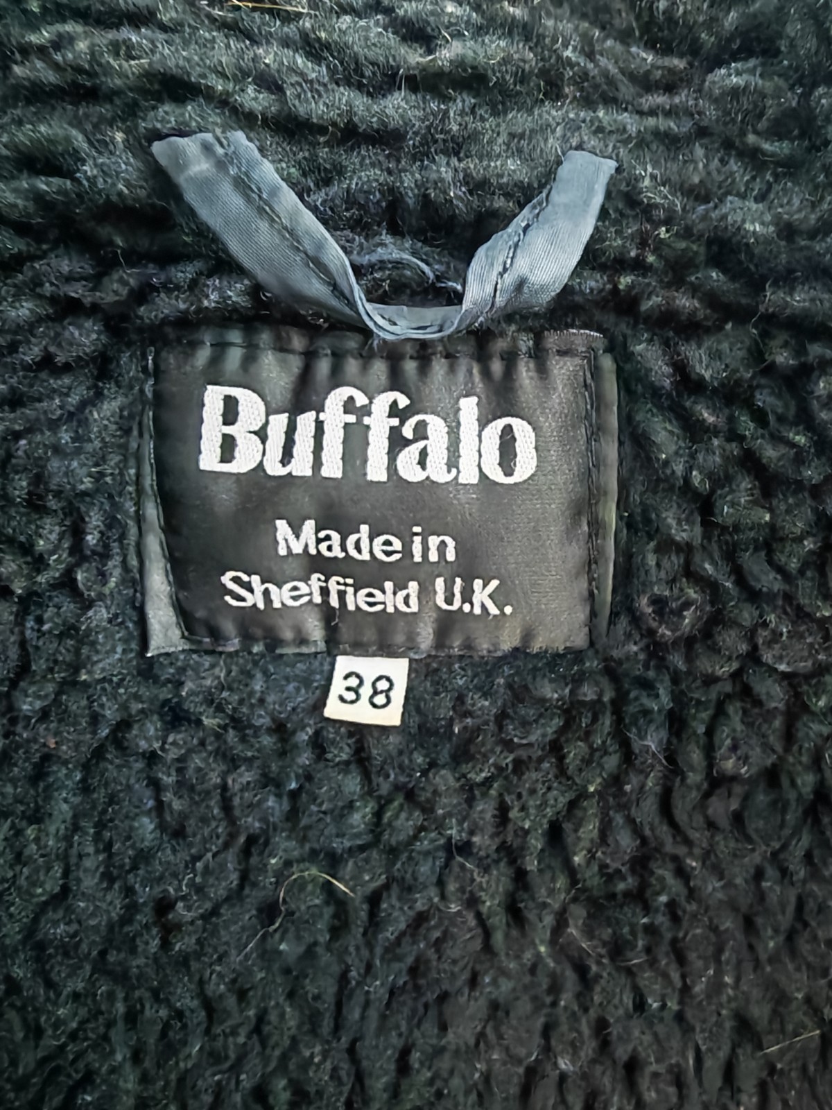 Buffalo Systems Mens Belay Jacket Black Size 38 Medium Pertex Pile Coat image 4