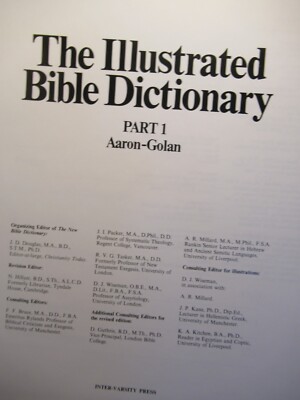 ILLUSTRATED BIBLE DICTIONARY/ Part 1 /Hardcover / 9780830814619| eBay