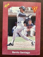 Benito Santiago San Diego Padres 1991 Classic Card T43