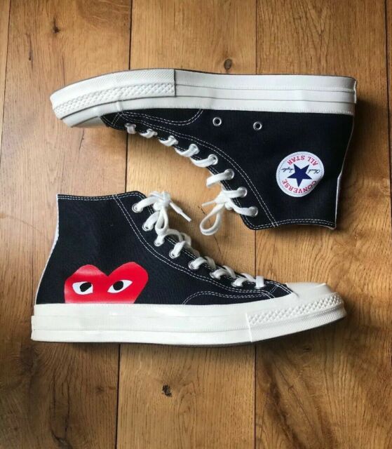 Converse X Comme Des GARCONS CDG Play All Star Chuck Taylor 70 Black Red  Uk9 | Acquisti Online su eBay