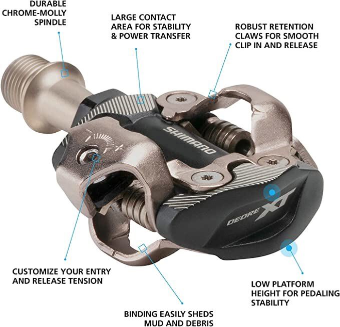 Shimano DEORE XT M8100 Mountain MTB XC SPD Pedal with Cleat