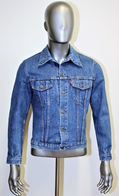 LEVIS Jeans Trucker Jacke 2 Taschen Vintage 70/80er 38US 44FR Made in France