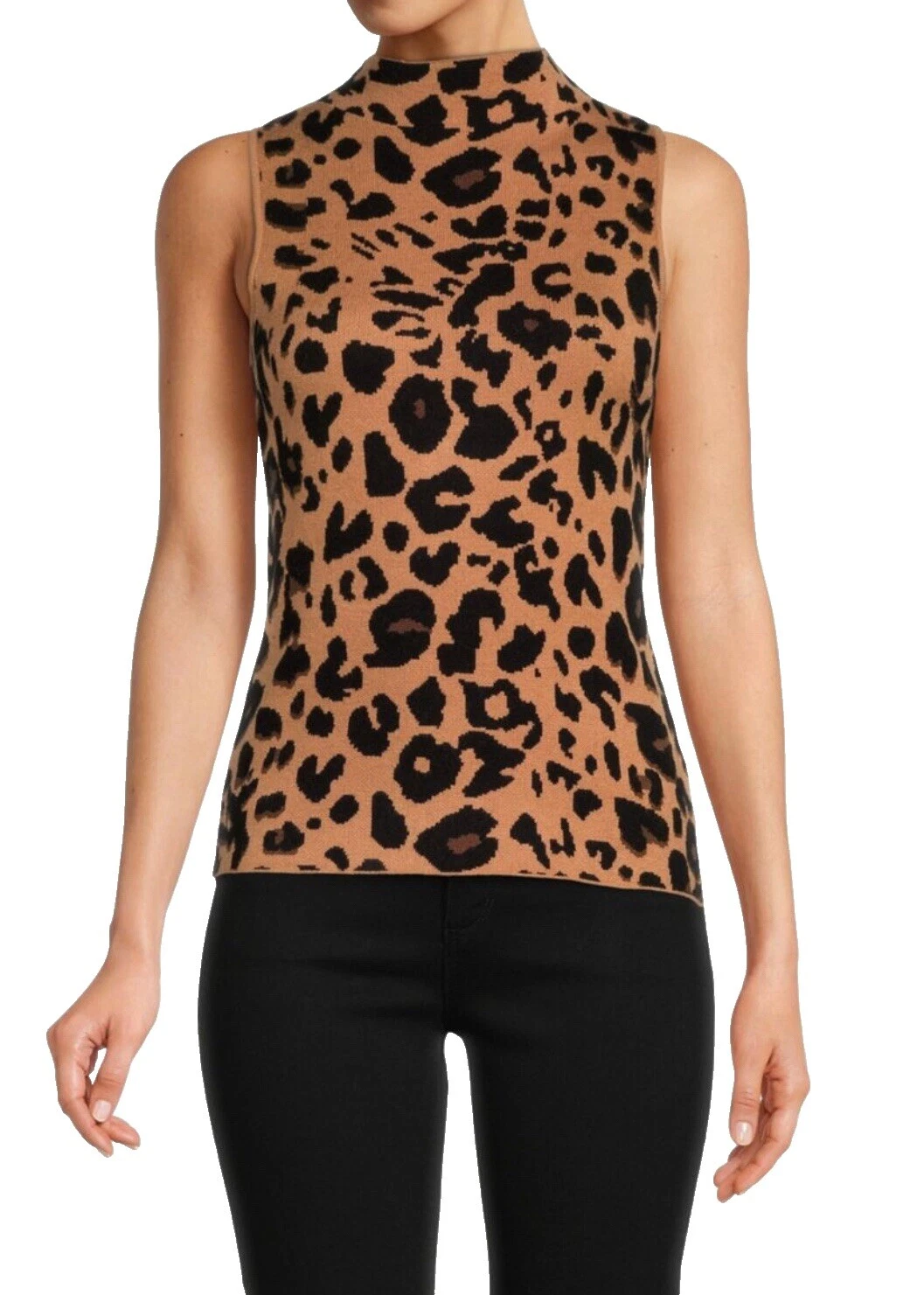 Top de leopardo de nylon para De mujer