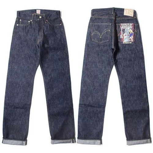 SAMURAI JEANS S510XX 20oz GA 20th Japan Ganryujima w/Denim Purse Made in Japan - Afbeelding 6 van 20