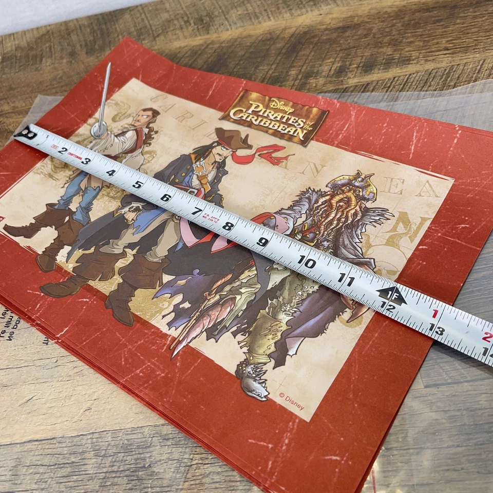 Juego de 20 manteles individuales de papel Dixie vintage de fiesta de Piratas del Caribe de Disney Foto 4 de 4