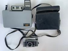 Lot of 2 Vintage Cameras Polaroid Automatic Land 420 Instamatic 314 Kodak  Case