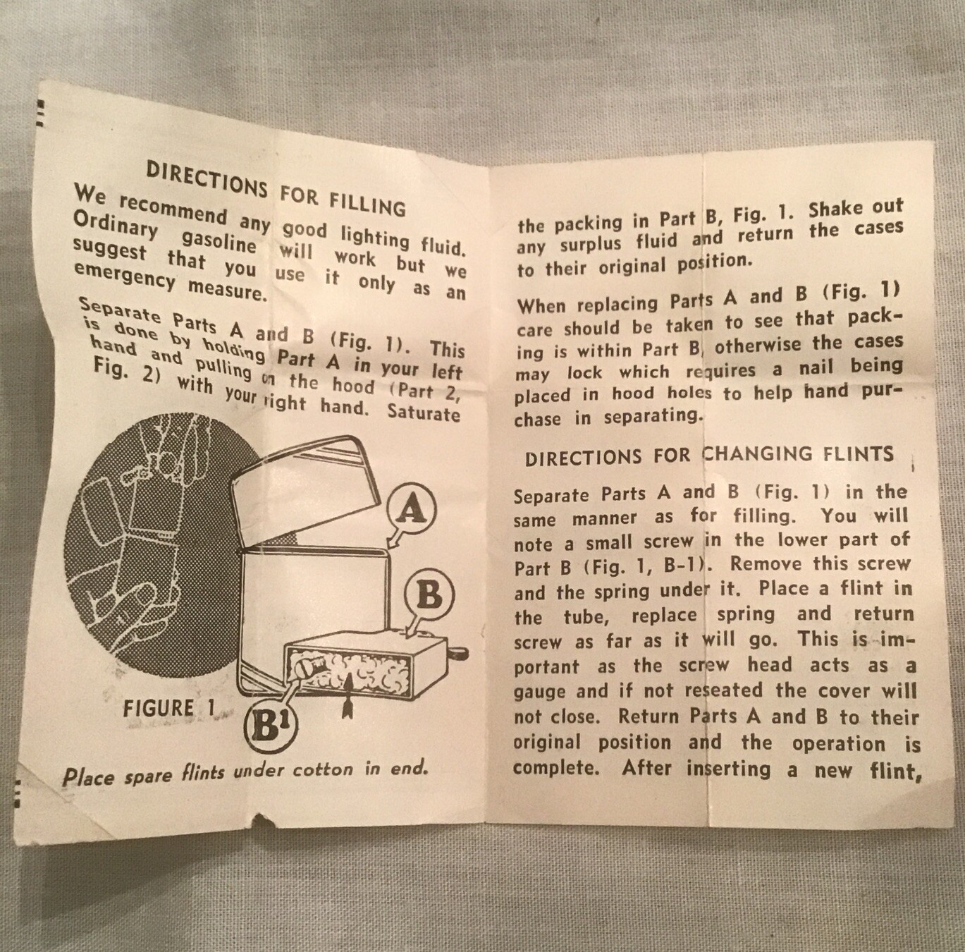 Vintage Zippo Black Crackle Lighter 3 Barrel WW11 W/Original Box