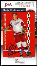 Alex Delevecchio JSA Coa Autograph 1995-96 Parkhurst '66-67 Signed Hockey