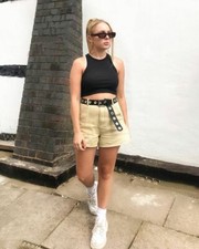 Girls Racer Tank Top Vest Slinky Fitted Sports Back Style Bra Ladies Crop Top UK