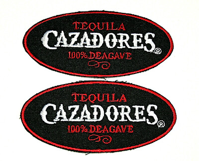 2 Cazadores 100% De Agave Tequila Cloth Hat Patch New NOS
