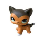 Ooak Lps Brown orange Great Dane LittLest Pet Shop Shorthair cat Lps New FromUsa