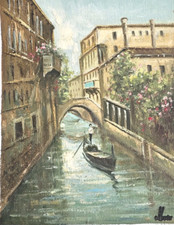 Leinwand Ölgemälde von Marco Roberto Venedig Ansicht