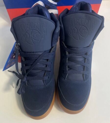 PATRICK EWING ATHLETICS 33 HI Navy /White/Gum Men’s Size 9.5 Shoes Suede - Picture 2 of 6