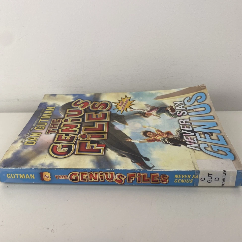 The Genius Files Never Say Genius by Dan Gutman (Medium PB, 2012)Ex Library - Image 3 of 4