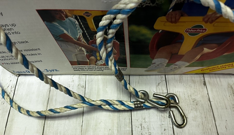 Vintage Fisher Price Lift & Lock Swing For InfantToddlers 9m3y 1996