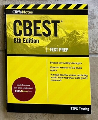 CliffsNotes CBEST, 8th Edition Test Prep by Btps BTPS Testing