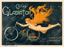 Cycles Gladiator Vintage 1895 Poster High Quality Giclee Print 62 x 43"