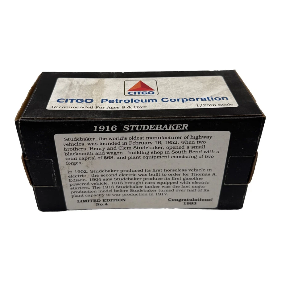 Citgo 1916 Studebaker 1993 ограниченного тиража 4 монеты банк новый оригинальной коробке Liberty - Изображение 2 из 3