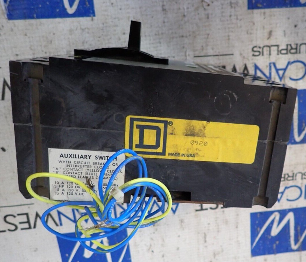 Square D FHL3600712M1212 7 Amp 600 VAC 3 Pole Mag-Gard Circuit Breaker - TESTED