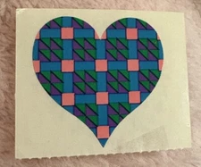 Vintage 1996 Mrs. Grossman’s 1.5” Heart Sticker