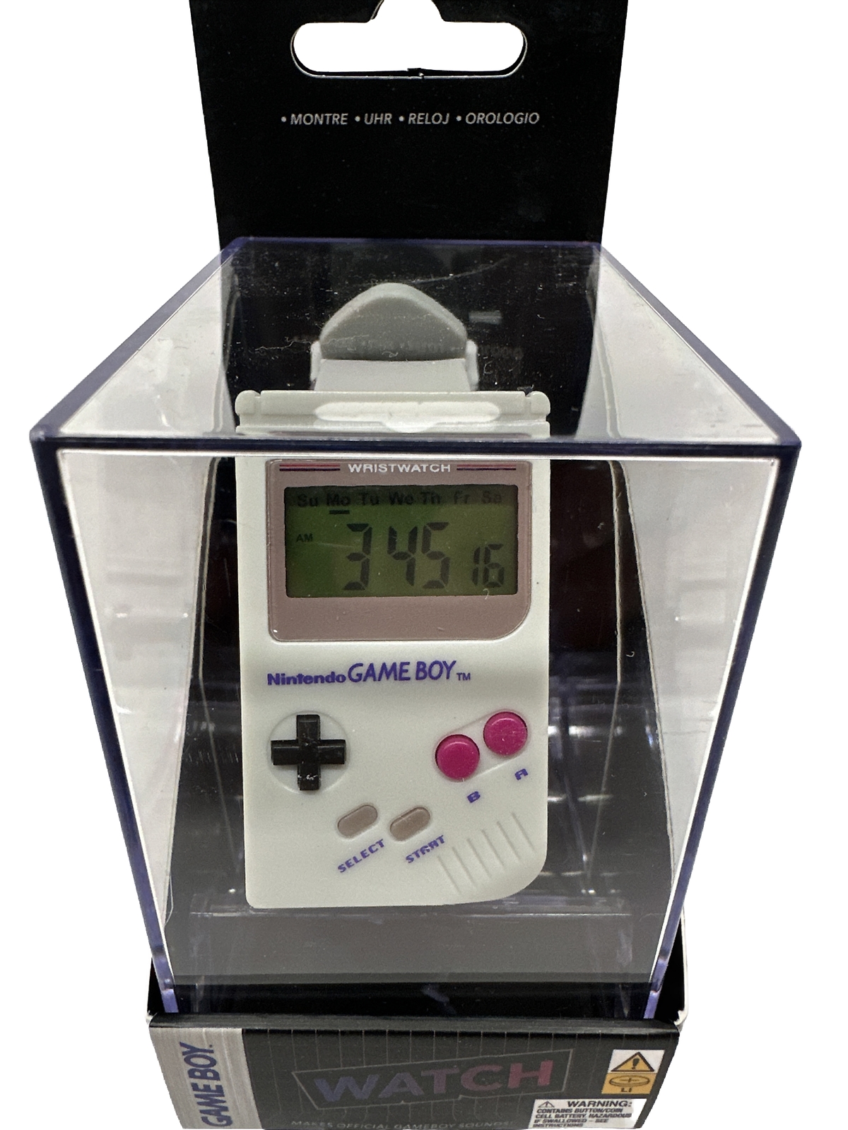 Nintendo Gameboy Watch Paladone Official Super Mario Alarm Sound NES