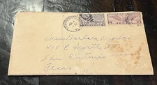 1932 Postal Cover Brownsville TX - San Antonio TX “Love Letter” Special Delivery