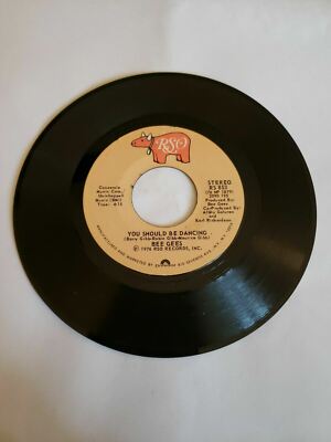 1976 Bee Gees - You Should Be Dancing - RSO (45RPM 7   Single)(J355) 