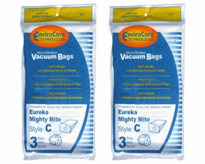 Fits For Eureka C Bags by Fits For EnviroCare (Fits Old Style Mighty Mites)