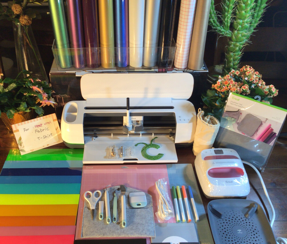 NEW Cricut Maker Business Cutting Machine+Easy Press Bundle+Tool