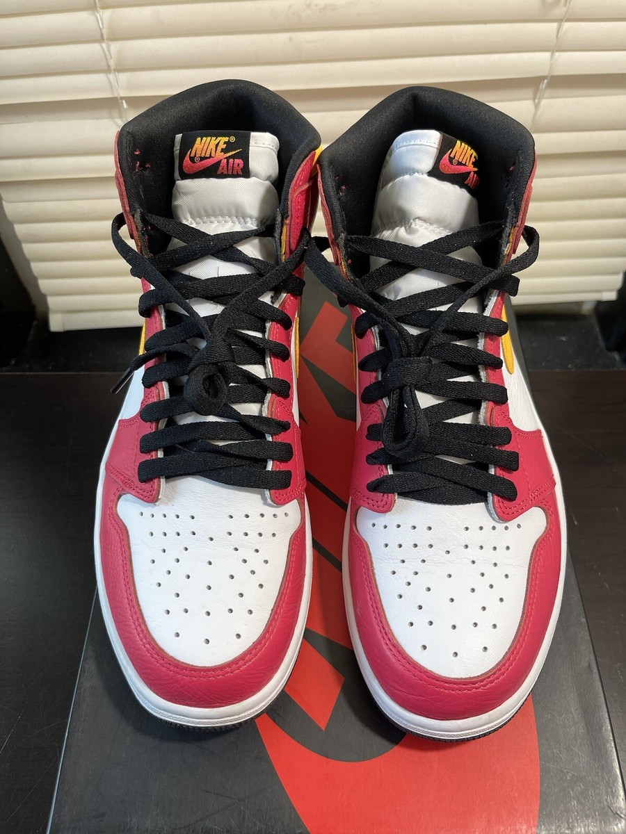 Jordan 1 Retro High OG Light Fusion Red 2021 Size 10.5 Worn Once
