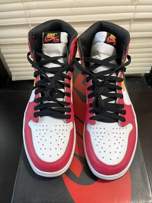 シューズ(男性用) Nike Air Jordan 1 High OGLightFusionRed Jordan 1 Retro High OG Light Fusion Red 2021 Size 10.5 Worn Once