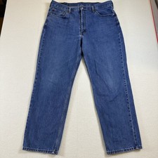 Levi's Strauss Men  s 550 Blue Jeans W40 L32 Relaxed Fit Tapered Leg Denim
