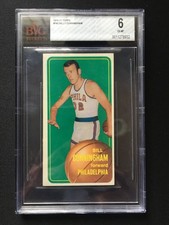 Bill Cunningham HOF 1970 Topps Basketball TALL BOY Grade BVG 6 EX-MINT