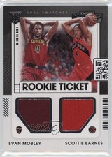 2021-22 Contenders Rookie Ticket Dual Swatches Evan Mobley Scottie Barnes 1n34