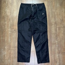 Vintage Nike Track Sweatpants Pants Nylon 80s 90s Gray Tag Size L