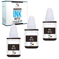 3-Pack Compatible Canon GI21 Black Ink Bottles for Canon PIXMA G1220 G2260 G3260