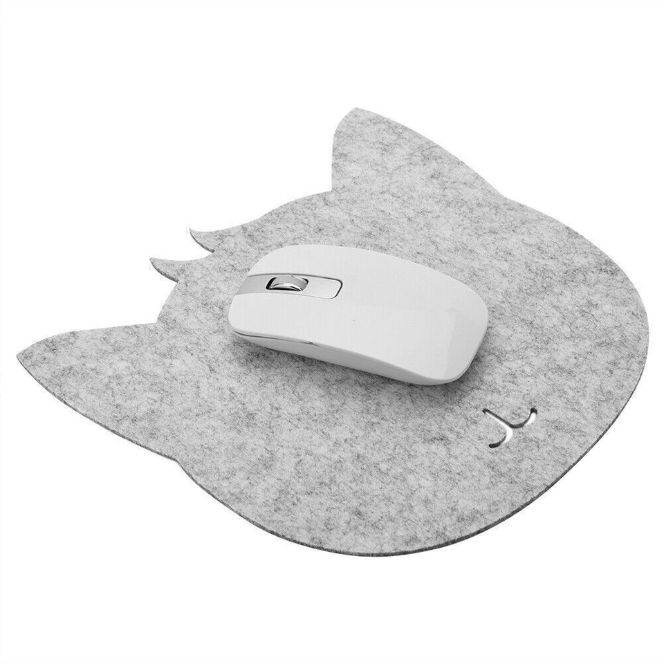 Cat Shape Anti static Felts Table Mouse Pad Office Dust proof Desk Pads ...