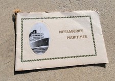 MESSAGERIES MARITIMES ~ PASSENGER SHIP BROCHURE ~ VINTAGE ~ ORIGINAL ~ RARE!