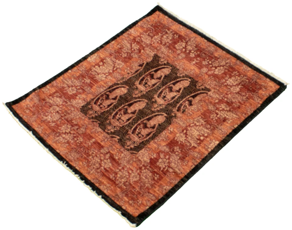 3'10" x 4'7" Hand Knotted Area Rug Traditional Oriental Wool Carpet - Image 4 of 4