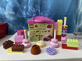 Lego Duplo Set #6785 Creative Cakes Birthday Party Candles Baking Girls 55 pcs