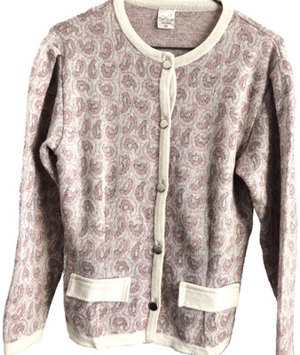 Strickjacke Terene Finland Damen Gr. 36 Wolle Mix Cardigan Scandi Style vintage