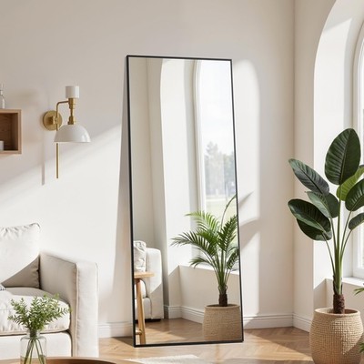 Simple Deluxe Full Length Mirror - Standing Mirror For Home Wall Decor 59X16