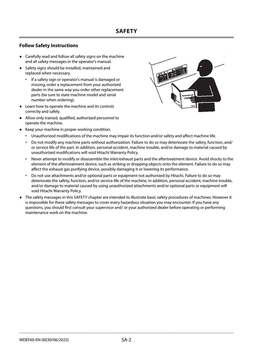 HITACHI ZAXIS ZX85USB-5N Excavator Workshop Service Manual