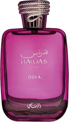 RASASI Hawas Diva Eau de Parfum For Women 3.38 Fl Oz, Red Fruits,Rose,Sandalwood
