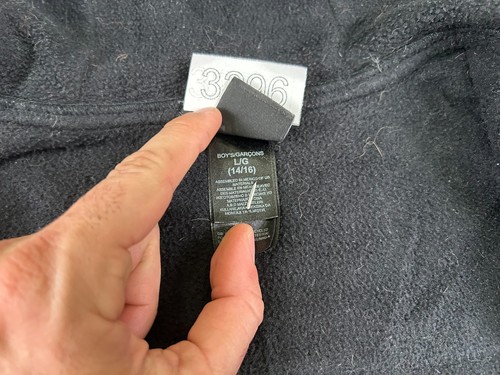 THE NORTH FACE DENALI BOYS JACKET LARGE (14/16) BLACK POLARTEC FLEECE FULL ZIP - Picture 10 of 12