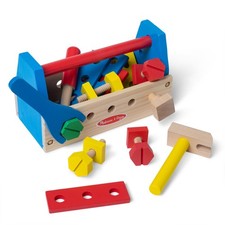 24 pcs Melissa  Doug Take-Along Tool Kit Wooden Construction Toy