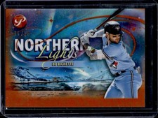 2024 Topps Pristine Bo Bichette Northern Lights Orange Refractor #/25 Blue Jays